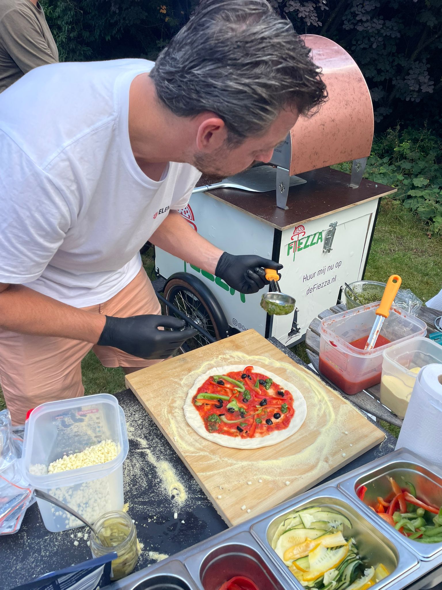 De Fiezza bij een feest